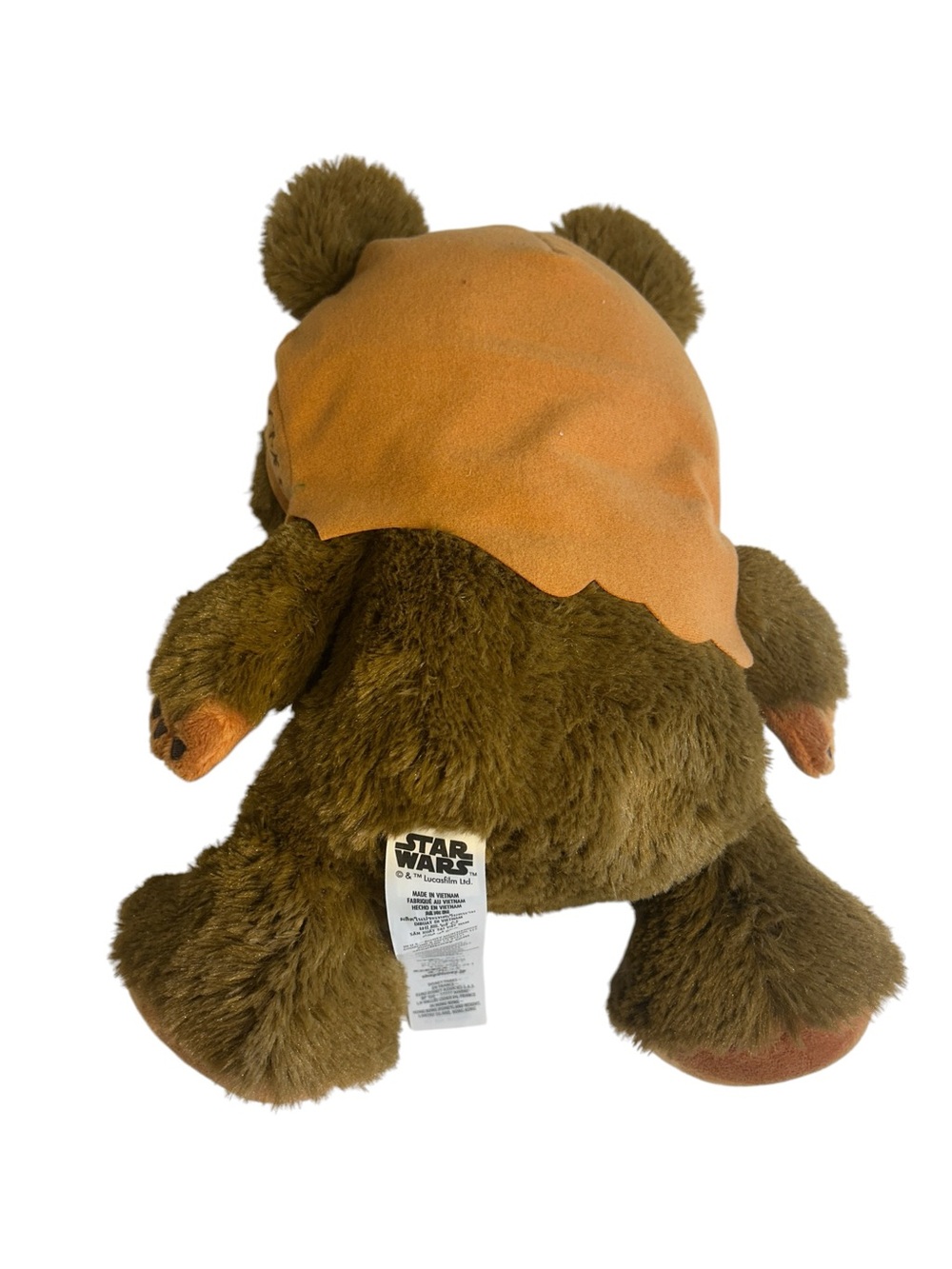 Disney Parks Star Wars Ewok Plush Stuffed Animal Brown Soft Toy 14” Collectible - Picture 2 of 4